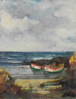 Дейнеко Ольга Константиновна. Лодки на берегу